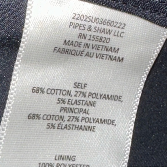 Veronica Beard Mahary Career Pants Navy 6 Office Siren Academia Preppy - Picture 14 of 15